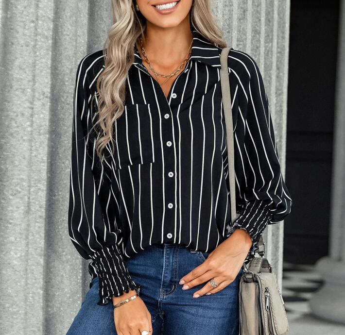 Striped Casual Blouse