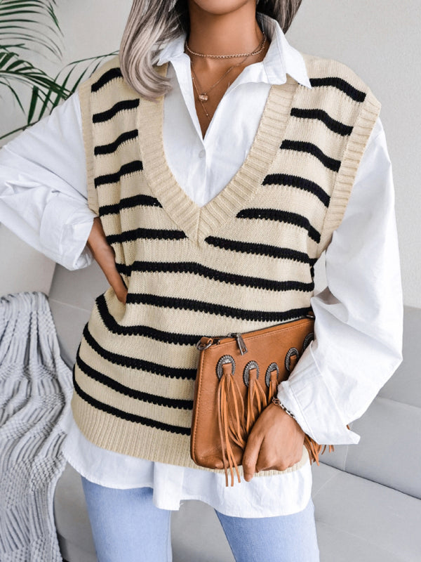 V-Neck Sleeveless Pullover