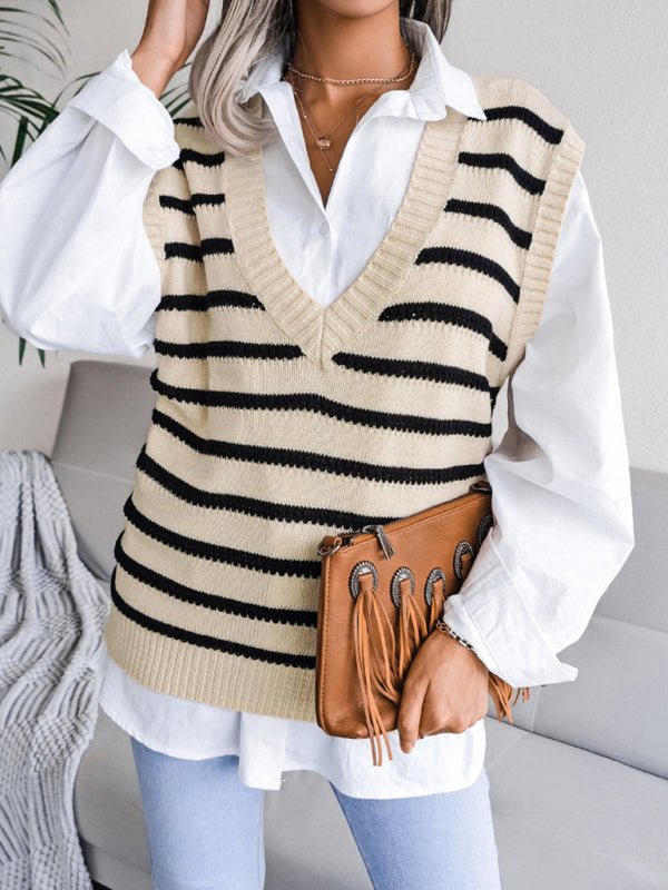 V-Neck Sleeveless Pullover