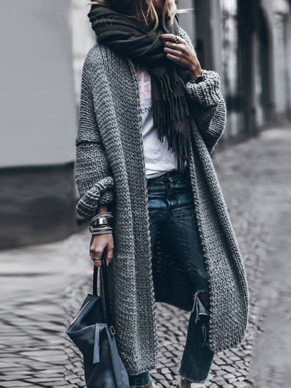 Open Knit Longline Cardigan