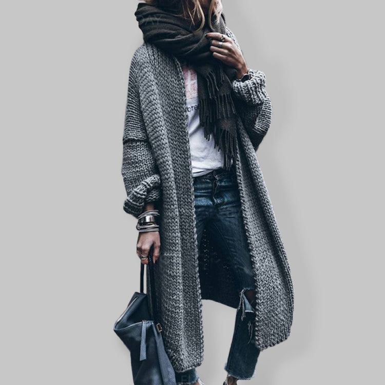 Open Knit Longline Cardigan