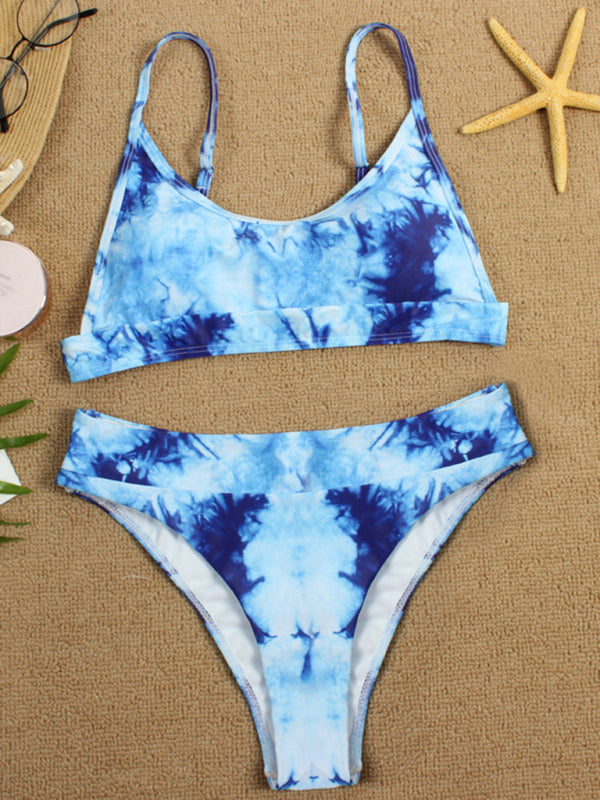 Tie-Dye Gradient Push-Up Bikini