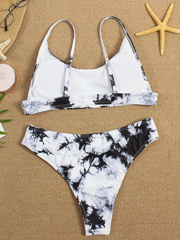 Tie-Dye Gradient Push-Up Bikini