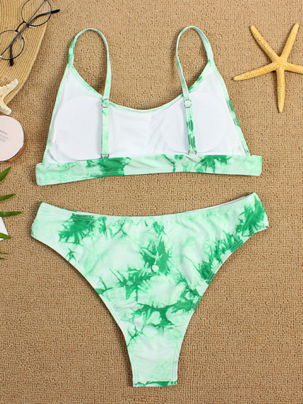 Tie-Dye Gradient Push-Up Bikini