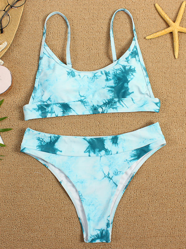 Tie-Dye Gradient Push-Up Bikini