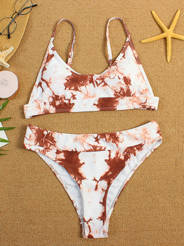 Tie-Dye Gradient Push-Up Bikini