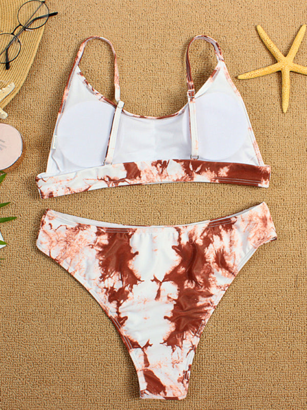 Tie-Dye Gradient Push-Up Bikini