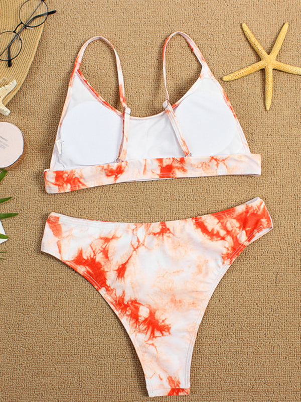 Tie-Dye Gradient Push-Up Bikini