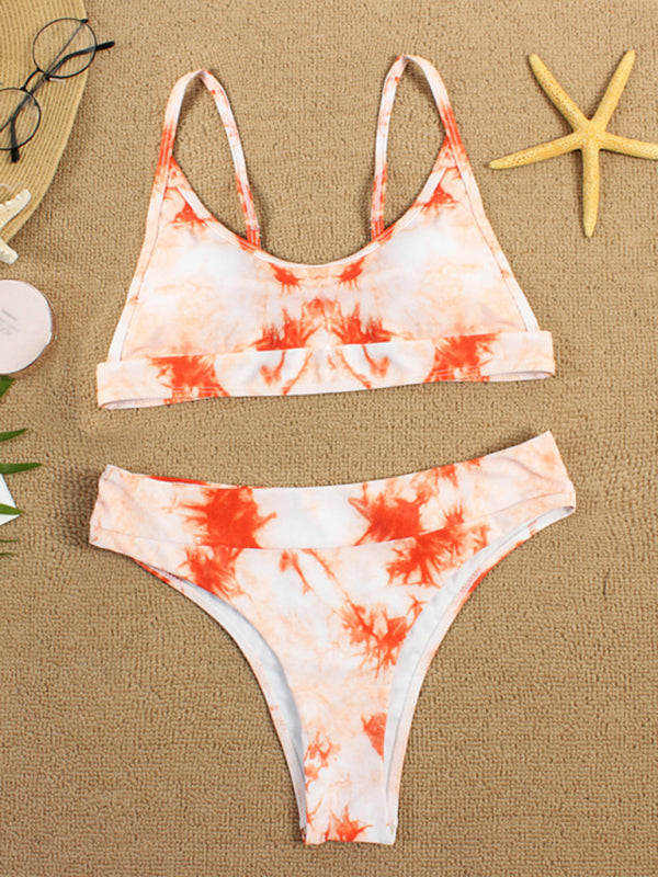 Tie-Dye Gradient Push-Up Bikini