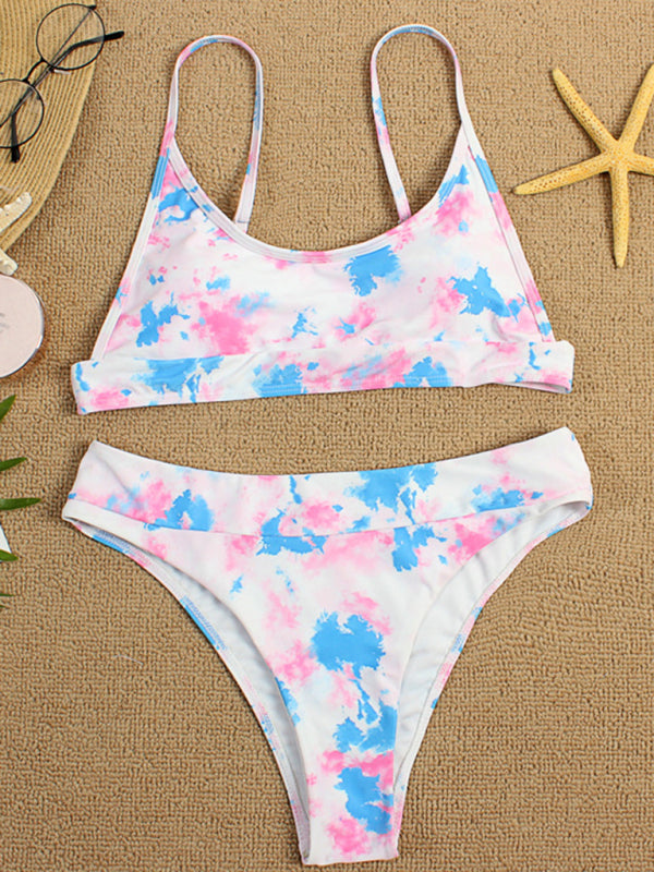 Tie-Dye Gradient Push-Up Bikini