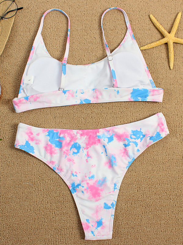 Tie-Dye Gradient Push-Up Bikini