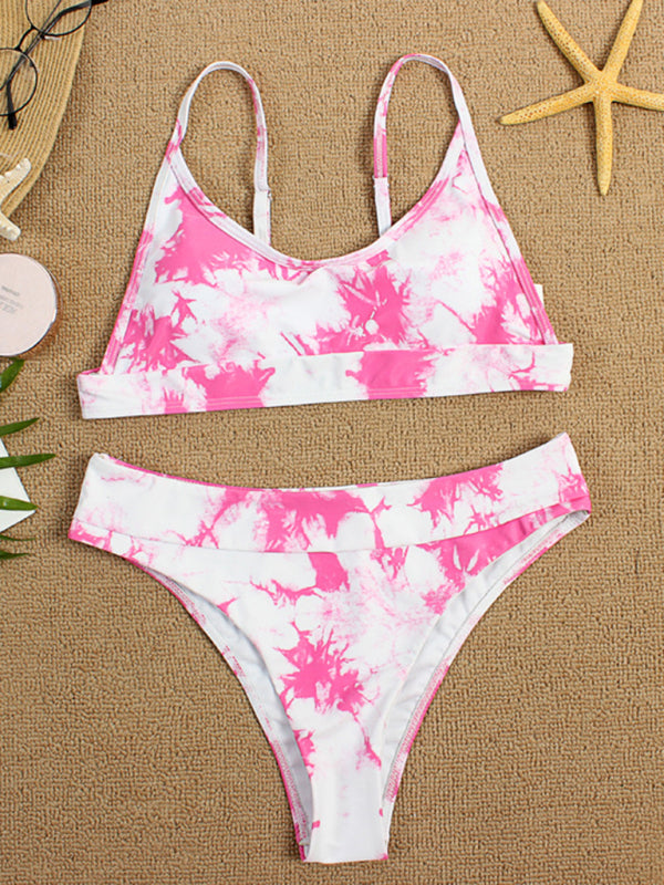 Tie-Dye Gradient Push-Up Bikini