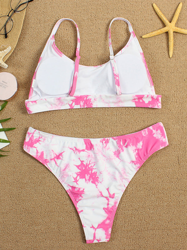 Tie-Dye Gradient Push-Up Bikini