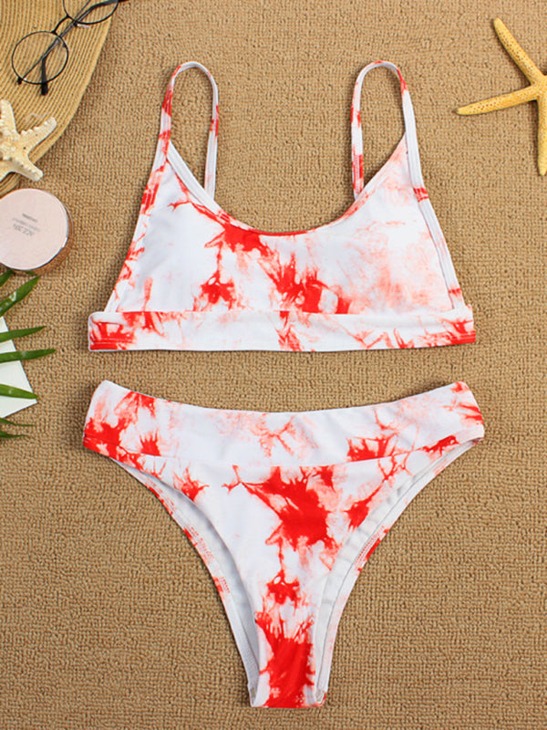 Tie-Dye Gradient Push-Up Bikini