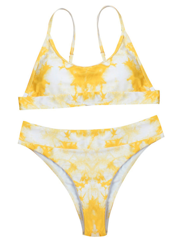 Tie-Dye Gradient Push-Up Bikini