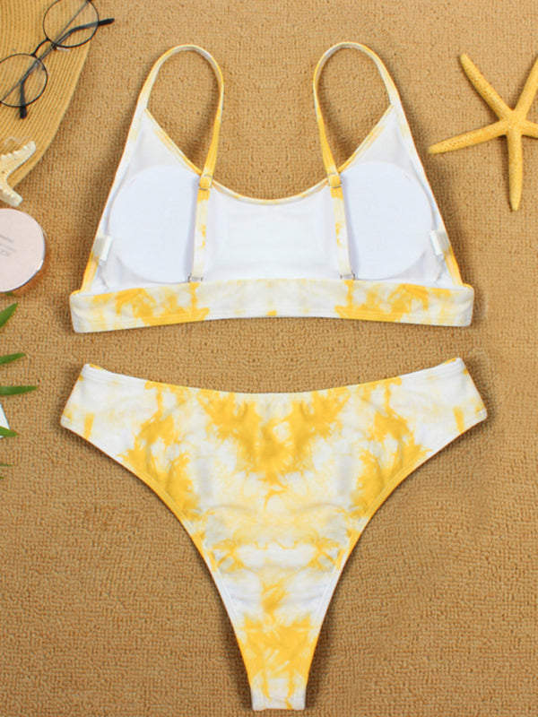 Tie-Dye Gradient Push-Up Bikini