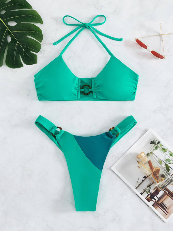 Color Matching Bikini Set