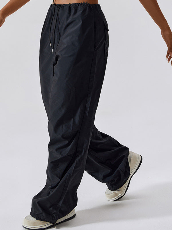 Casual Straight Leg Pocket Pants