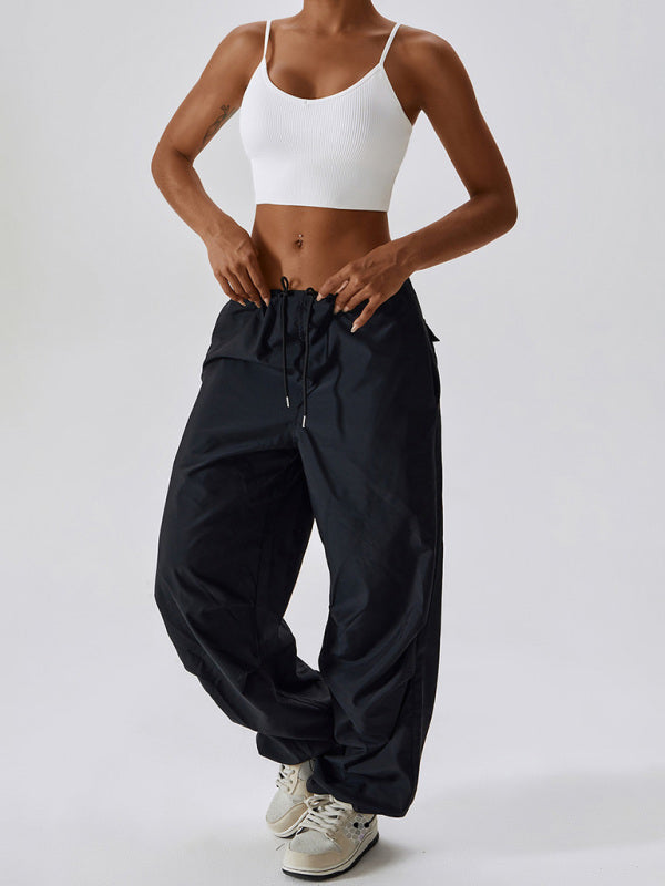 Casual Straight Leg Pocket Pants