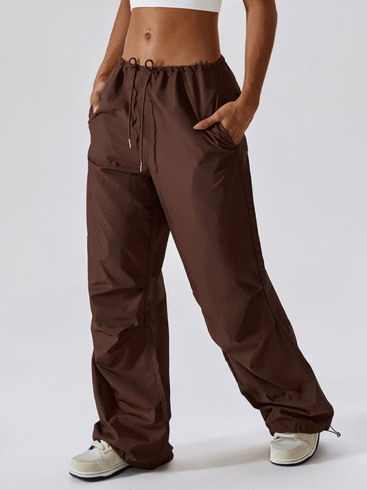 Casual Straight Leg Pocket Pants