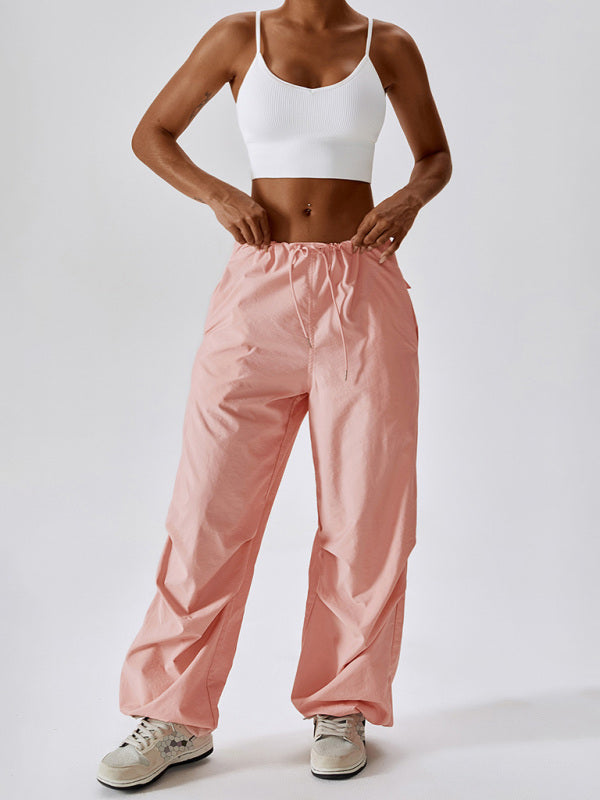 Casual Straight Leg Pocket Pants