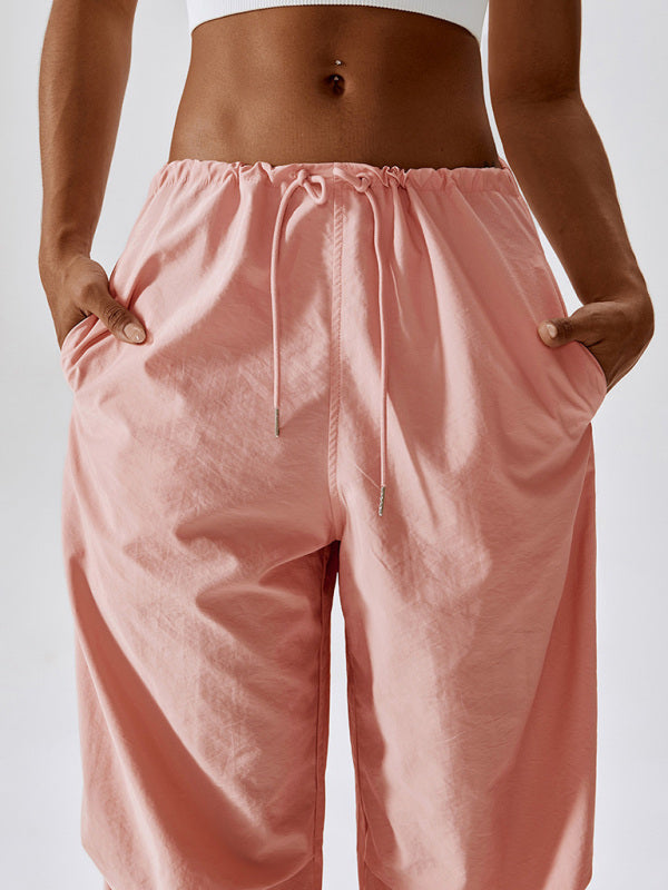 Casual Straight Leg Pocket Pants