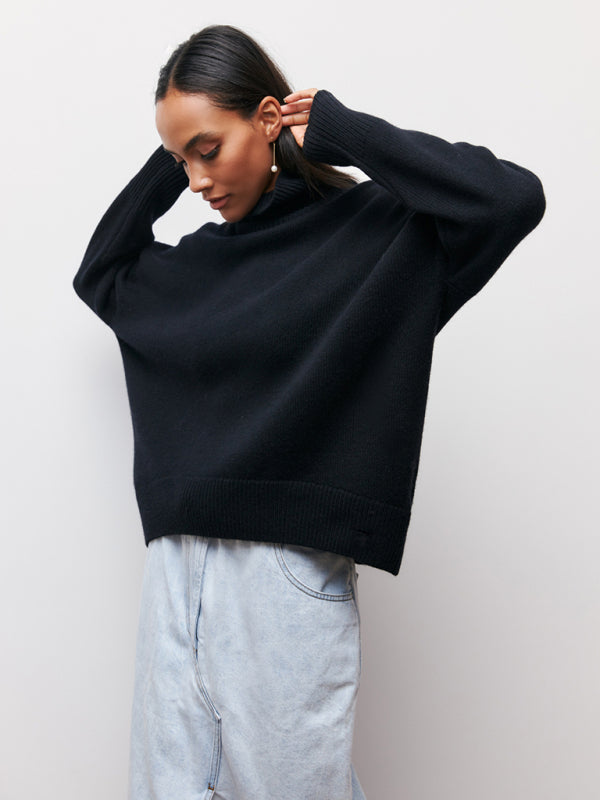 Short Turtleneck Sweater