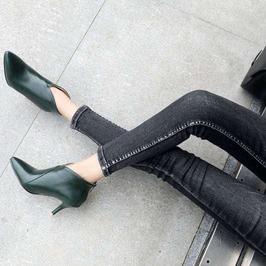 Rome Style Solid Ankle Boots