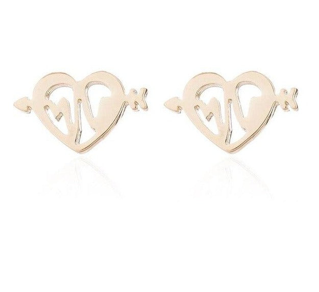 Show Your Love Heart Stud Earrings