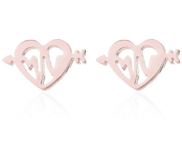 Show Your Love Heart Stud Earrings