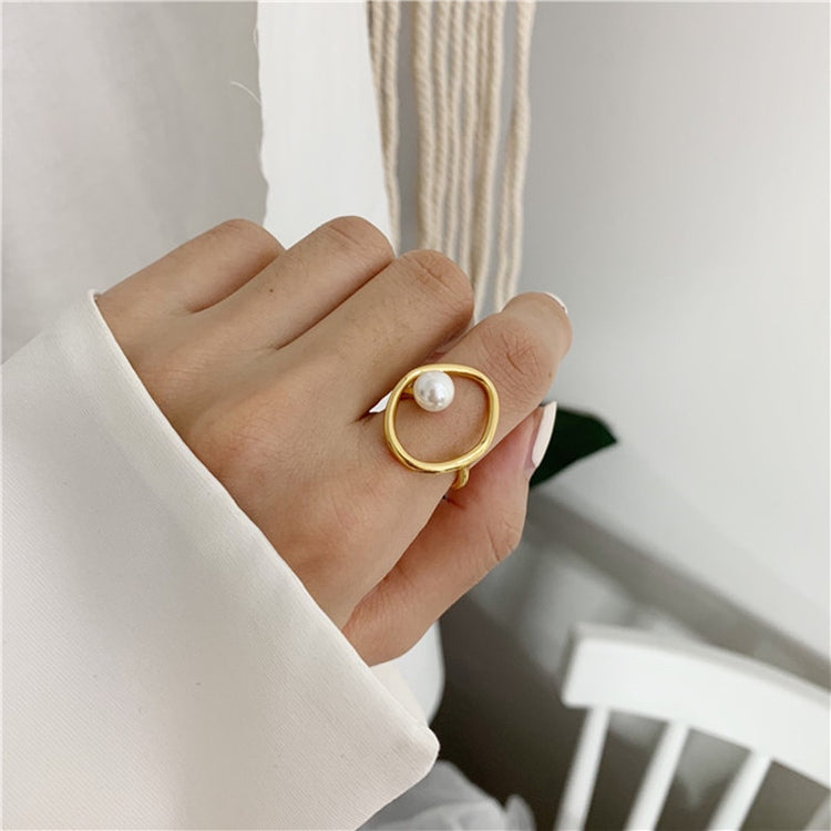 Chic Hollow Geometric Ring