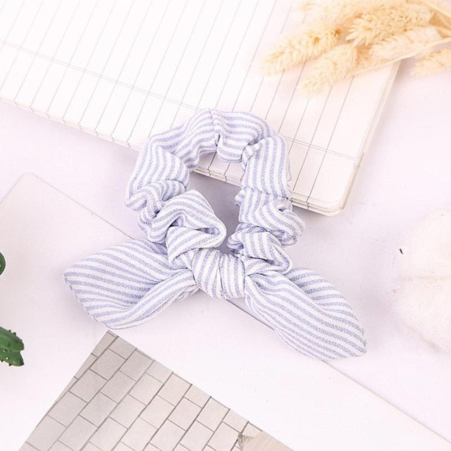 Casual Bunny-Style Hair Scrunchies