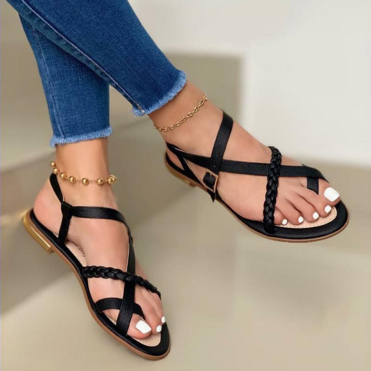 Buckle Strap Open Toe Sandals