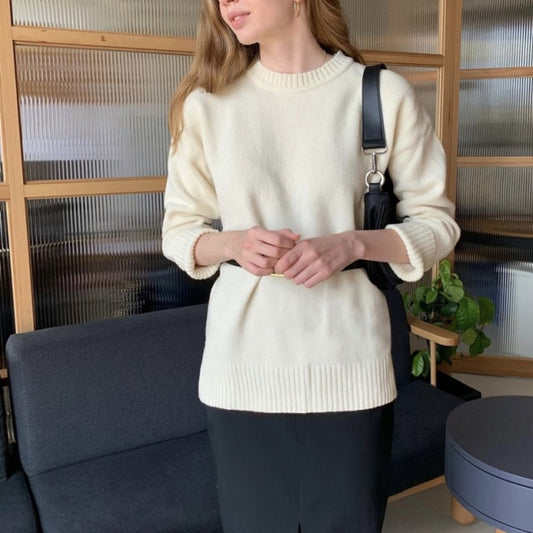 Basic Knitted Cashmere Sweater