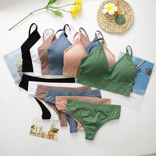 Everyday Style Seamless Bralette & Underwear Set