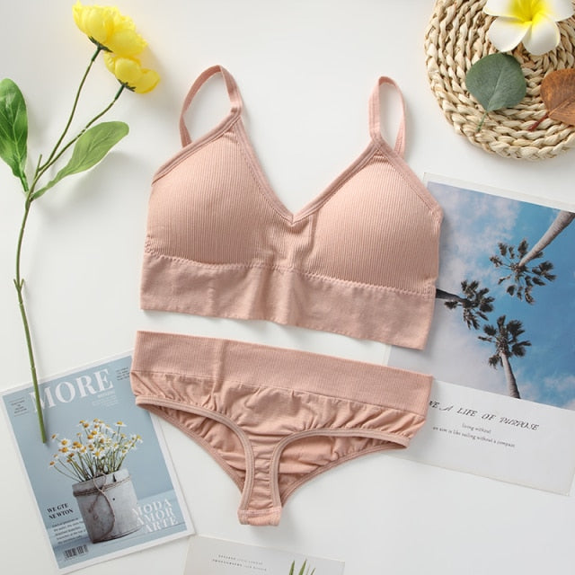 Everyday Style Seamless Bralette & Underwear Set