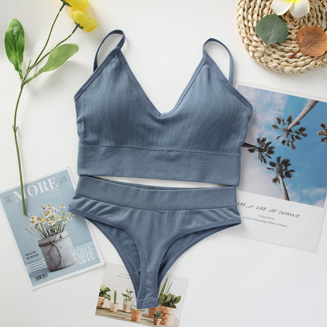 Everyday Style Seamless Bralette & Underwear Set