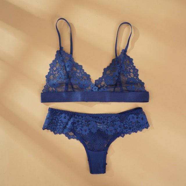 Ultra-thin Mesh Lace Intimate Set